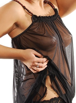 Nuisette ample transparente Arietta