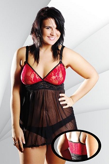 Nuisette transparente Mirella