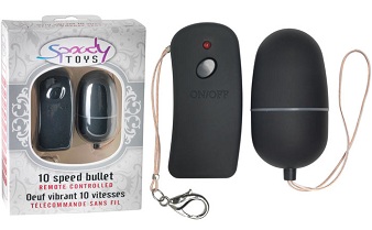 Oeuf vibrant télécommandé 10 vitesses