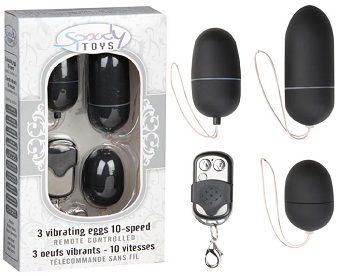 Lot 3 oeuf vibrants à 10 vitesses
