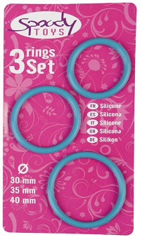 Ensemble de 3 cockrings en silicone