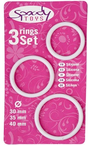 Ensemble de 3 cockrings en silicone