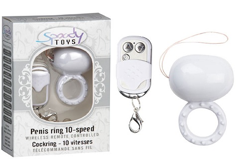 Cockrings vibrant avec oeuf et télécommande (10 vitesses)