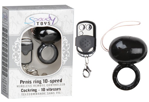 Cockrings vibrant avec oeuf et télécommande (10 vitesses)